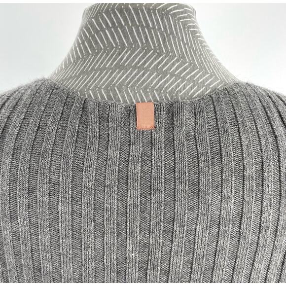 Lunya Grey Ribbed Sweater Soft Cozy Oversized Gray Alpaca Pullover Top Size XS/S - Picture 4 of 10